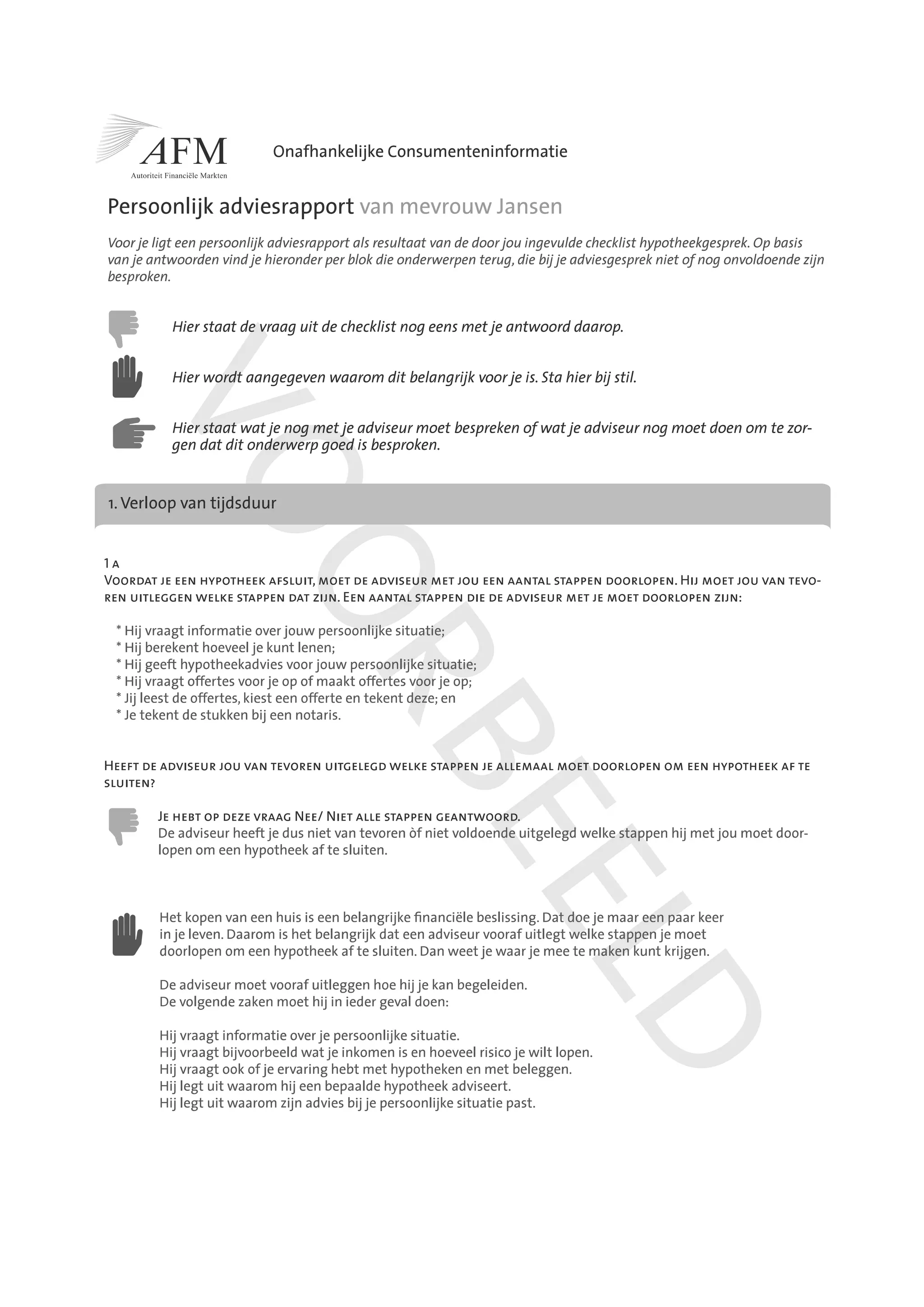 Brochure AFM voorbeeld adviesrapport | PDF