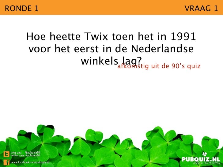 Voorbeeldquiz (in presentatie)