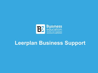 Leerplan Business Support 
 