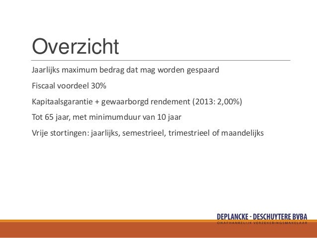 Fiscaal sparen na 65 jaar