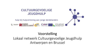 Lokaal netwerk Cultuurgevoelige Jeugdhulp
Antwerpen en Brussel
Voorstelling
 