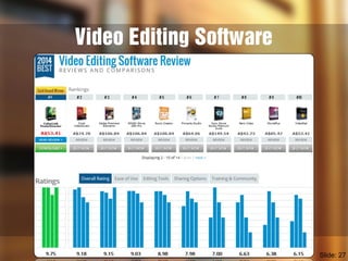 Video Editing Software
Slide: 27
 