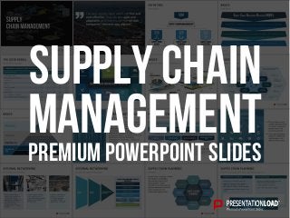 PREMIUM POWERPOINT SLIDES
Management
Supply Chain
 