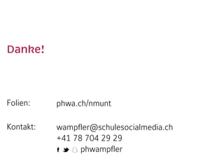 Bedenken und Einwände
Work-Life-Balance für L*L
und S*S (»always on«)
Nähe/Distanz (»grooming«)
Datenschutz
Kontrollverlust für Schule
Zwang zu WhatsApp
 