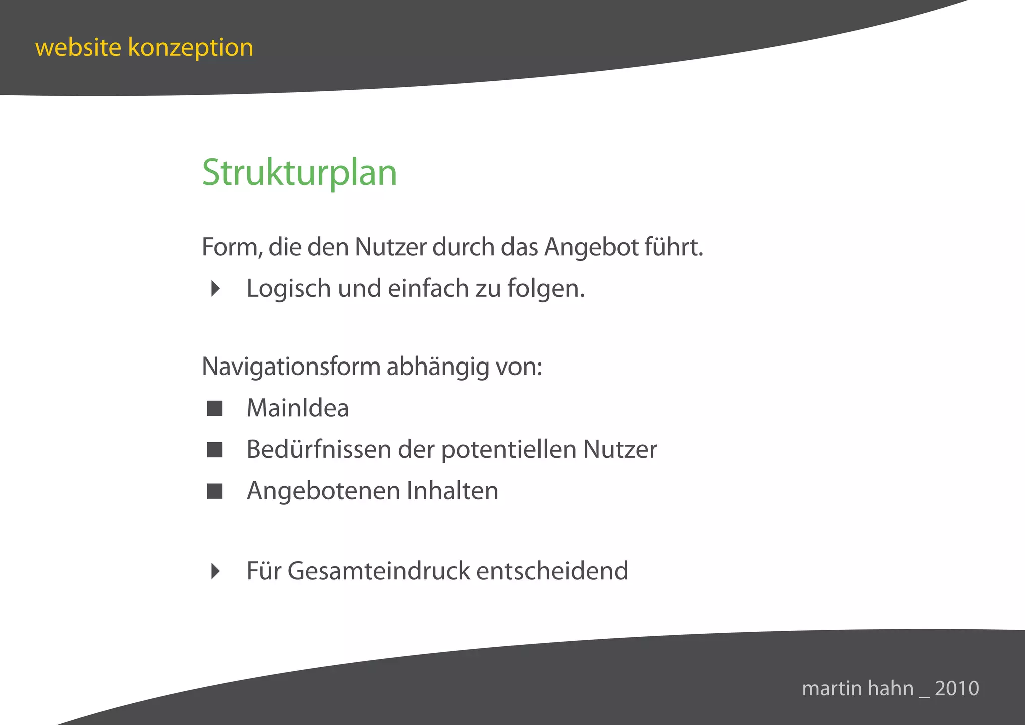 Web-Management & -Konzeption | PPT