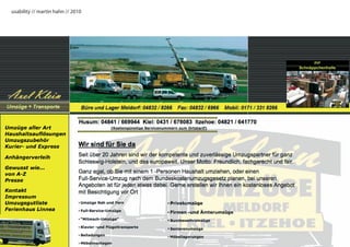 usability // martin hahn // 2010
 