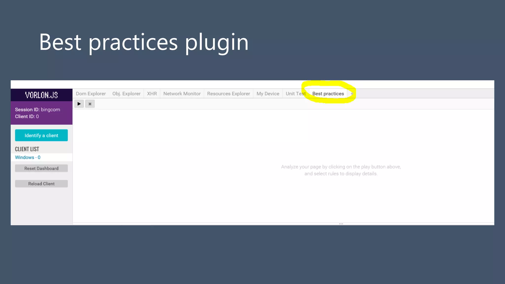 Best practices plugin
 