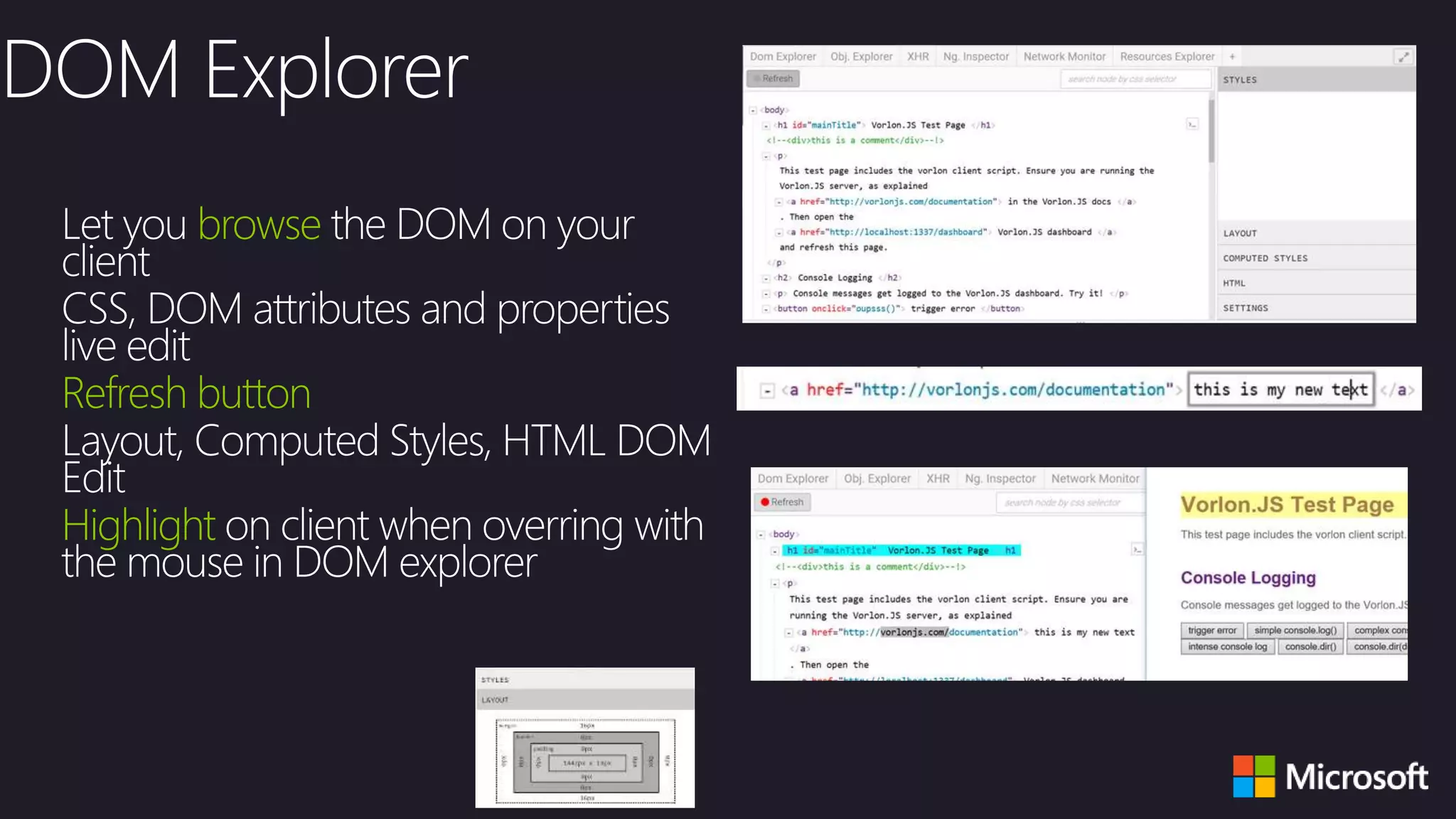 browse
Refresh button
Highlight
 