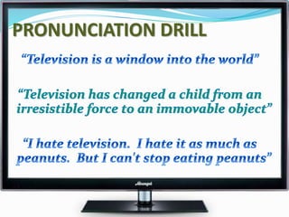 PRONUNCIATION DRILL
 
