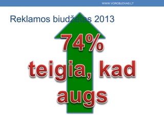 WWW.VOROBJOVAS.LT




Reklamos biudžetas 2013
 