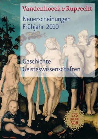Vandenhoeck & Ruprecht
Neuerscheinungen
Frühjahr 2010



Geschichte
Geisteswissenschaften
 