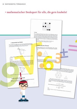 12 mathematik / pädagogik



  • mathematischer Denksport für alle, die gern knobeln!
 