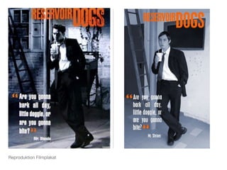 Reproduktion Filmplakat 