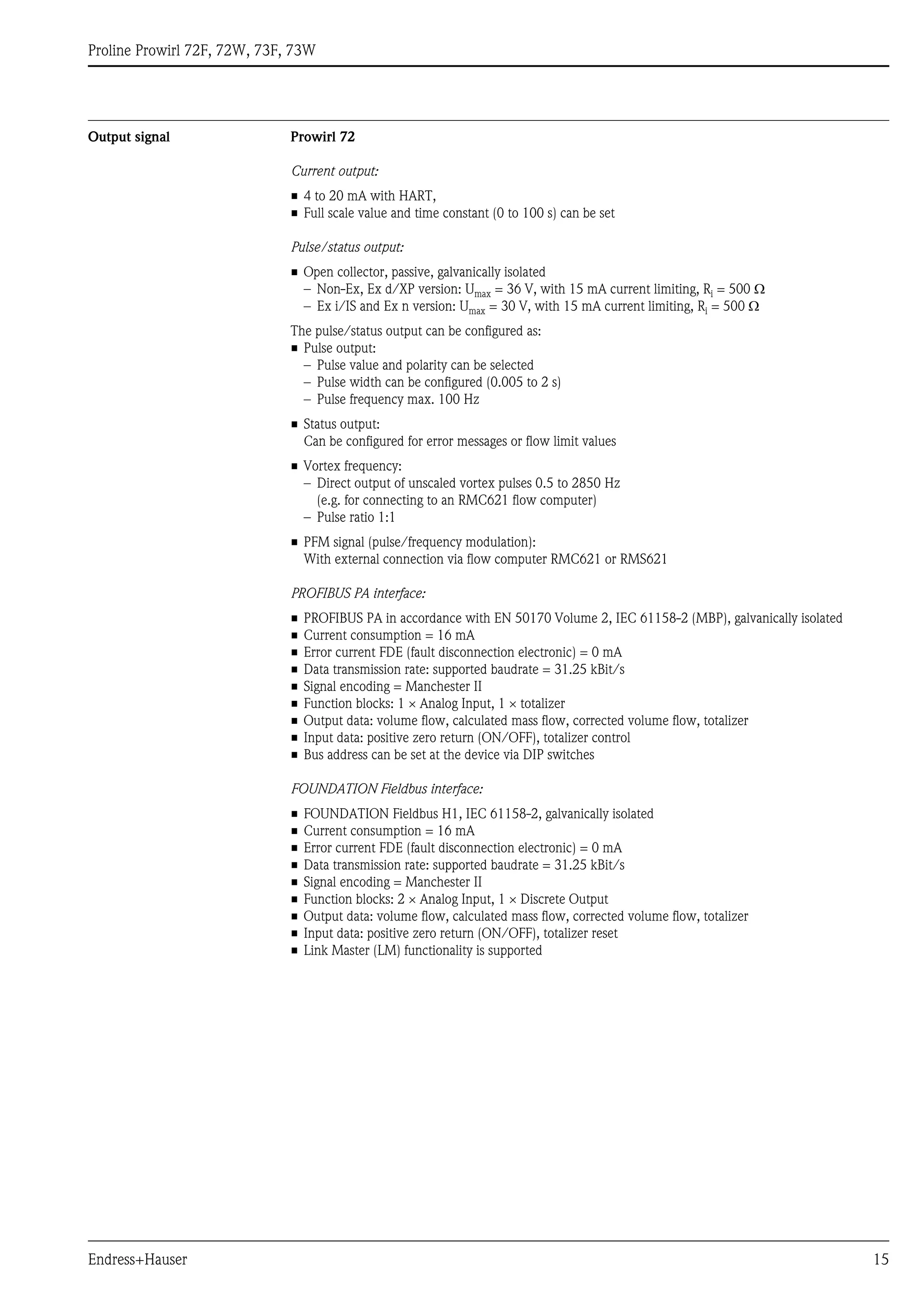 Vortex flowmeter for gas, steam and liquids | PDF