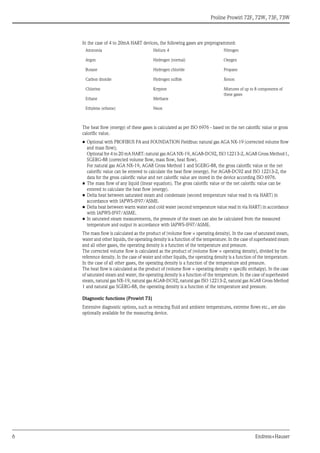 Iso 6976 O2 Vortex flowmeter for gas, steam and liquids | PDF