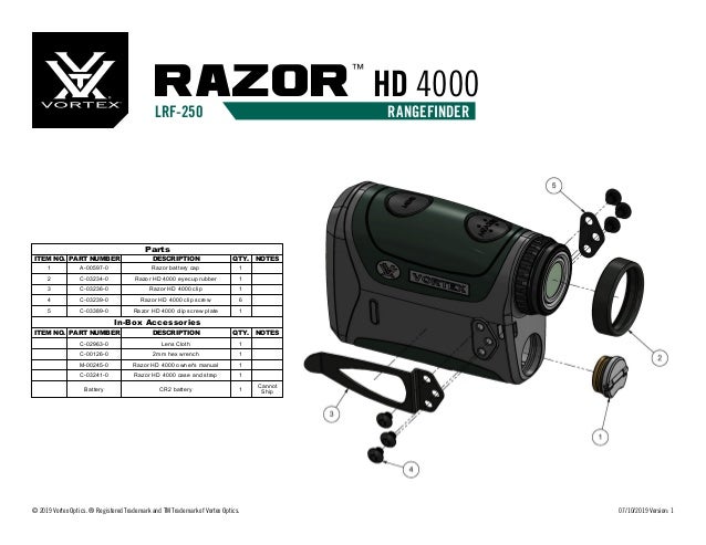 vortex razor hd 4000 rangefinder