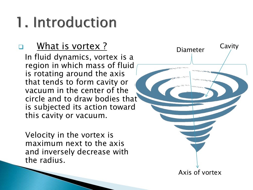Vortex separator to separate different density fluid