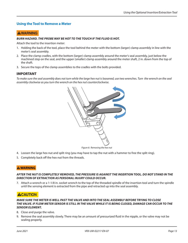 Vortex vn2000 manual badger meter flow meters hot tap insertion meter