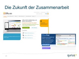 Die Zukunft der Zusammenarbeit




37
 