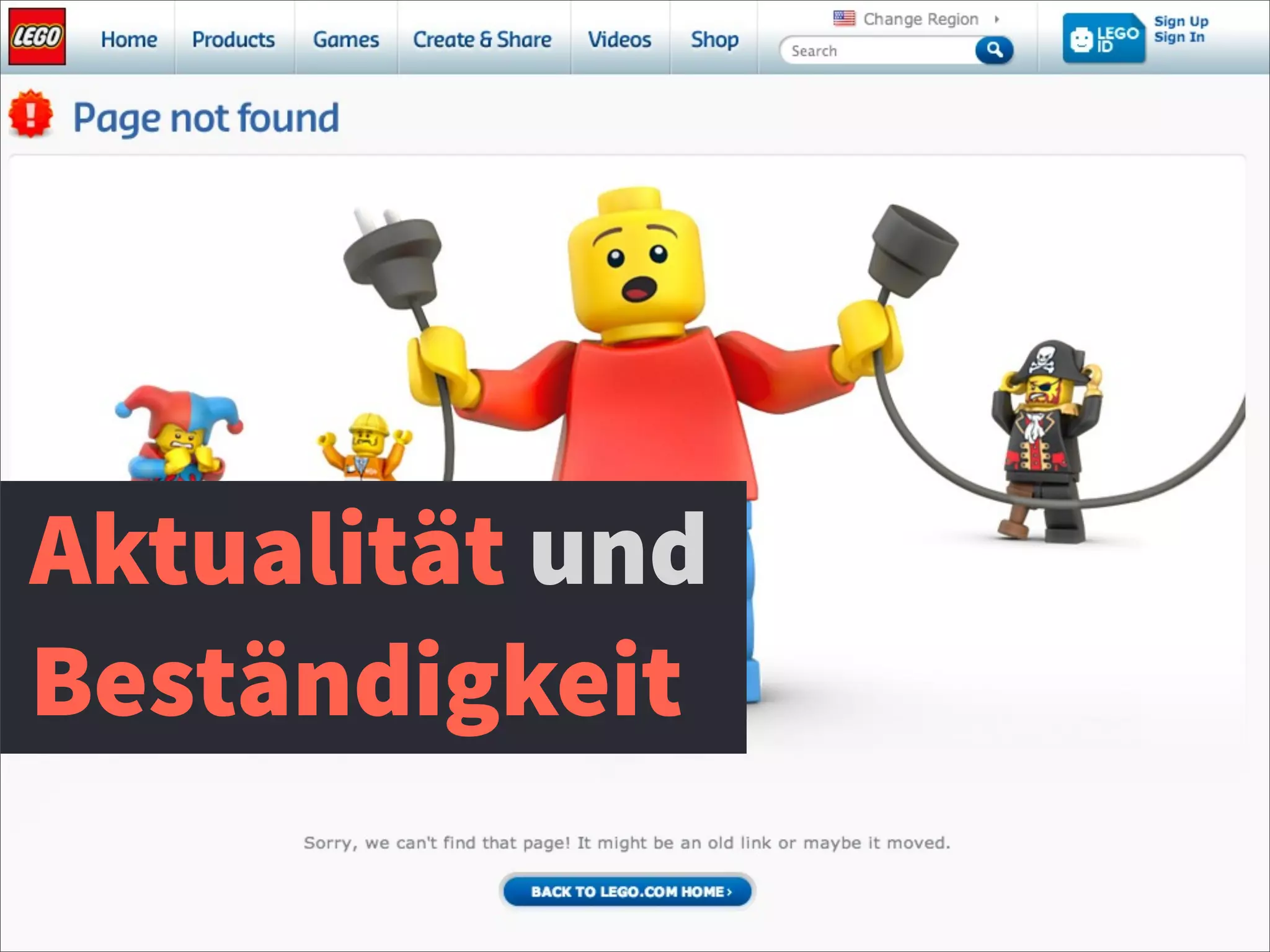 Aktualität und
Beständigkeit
 