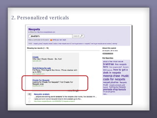 2. Personalized verticals 