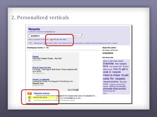 2. Personalized verticals 