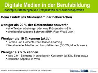 Medienorientierte Ausbildung von Lehrern und Lehrerinnen 