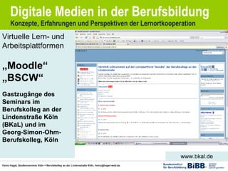 Medienorientierte Ausbildung von Lehrern und Lehrerinnen 