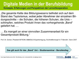 Medienorientierte Ausbildung von Lehrern und Lehrerinnen 
