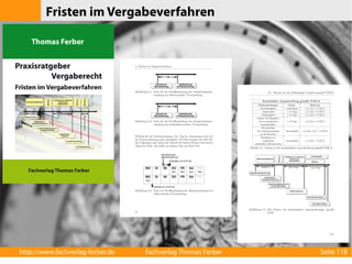 Fristen im Vergabeverfahren 
http://www.fachverlag-ferber.de Fachverlag Thomas Ferber Seite 118 
 