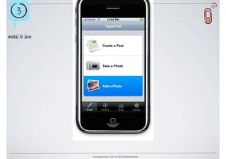 §                                                                 
mobil & live




               www.ulfgruener.de 2010 für ARD.ZDFmedienakademie
 