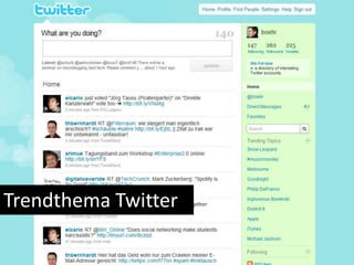 Trendthema Twitter