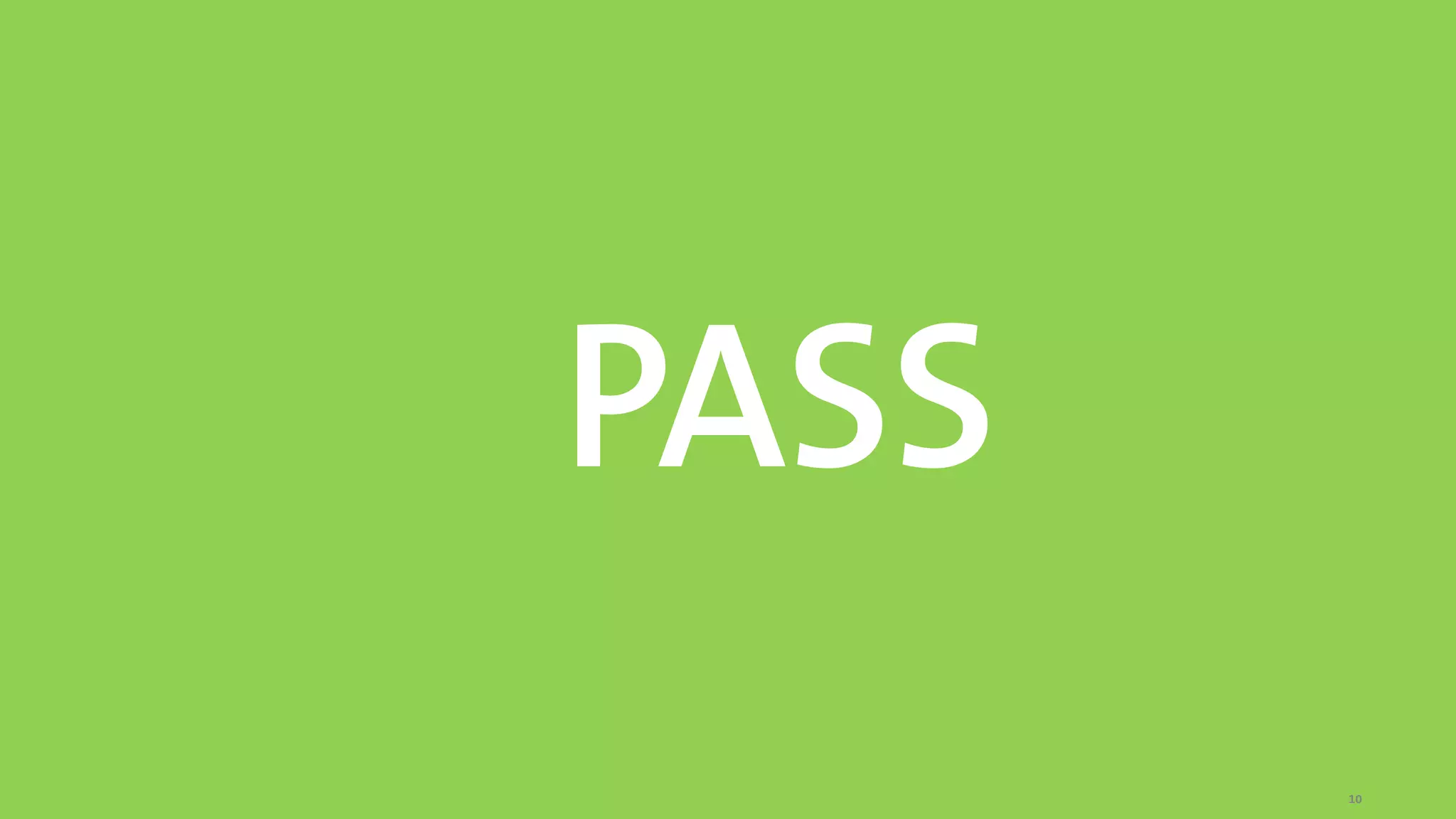 10
PASS
 