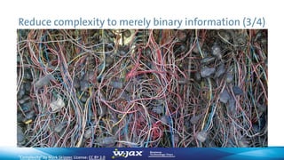 Reduce complexity to merely binary information (3/4)
”Complexity”by Mark Skipper, License: CC BY 2.0
 