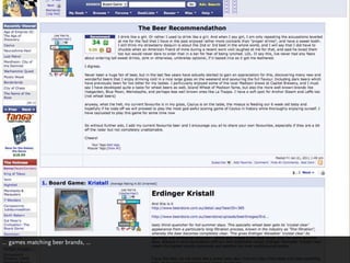 … games matching beer brands, ...
 