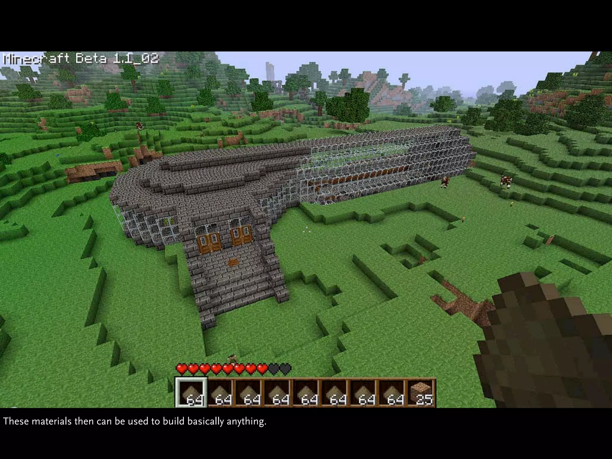 These materials then can be used to build basically anything.
 