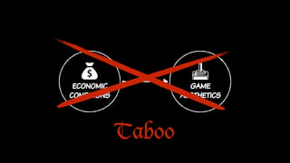 economic
conditions
game
aesthetics
Taboo
 