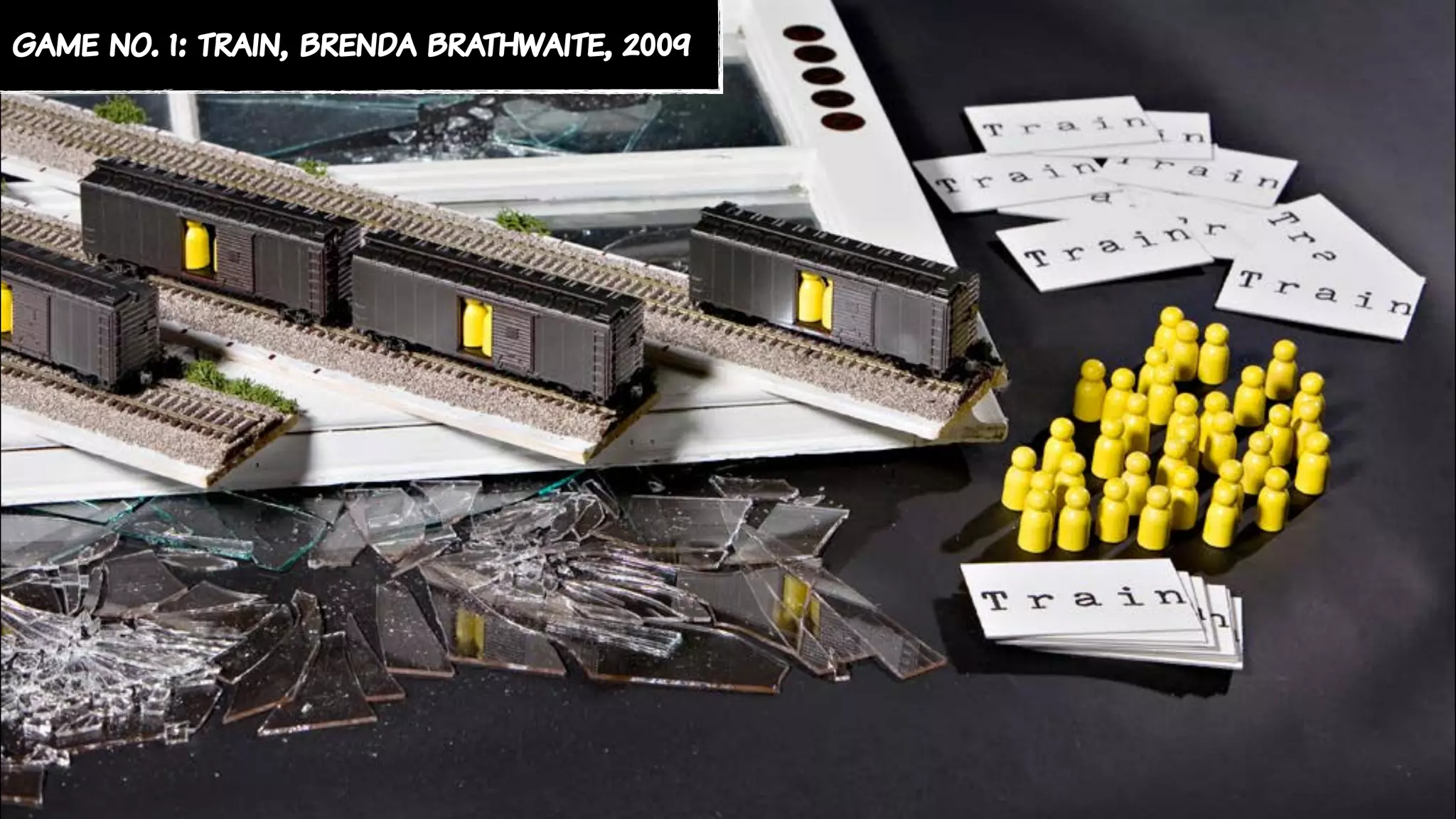 game no. 1: train, brenda brathwaite, 2009
 