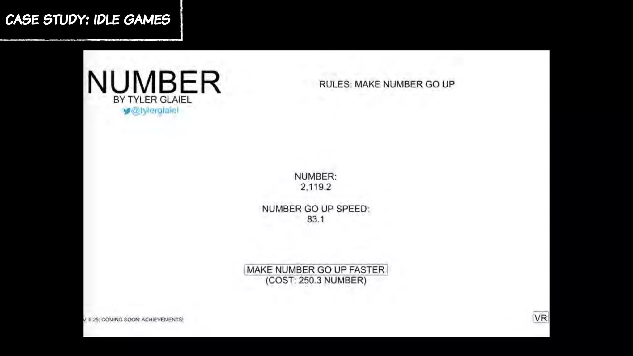 case study: idle games
 