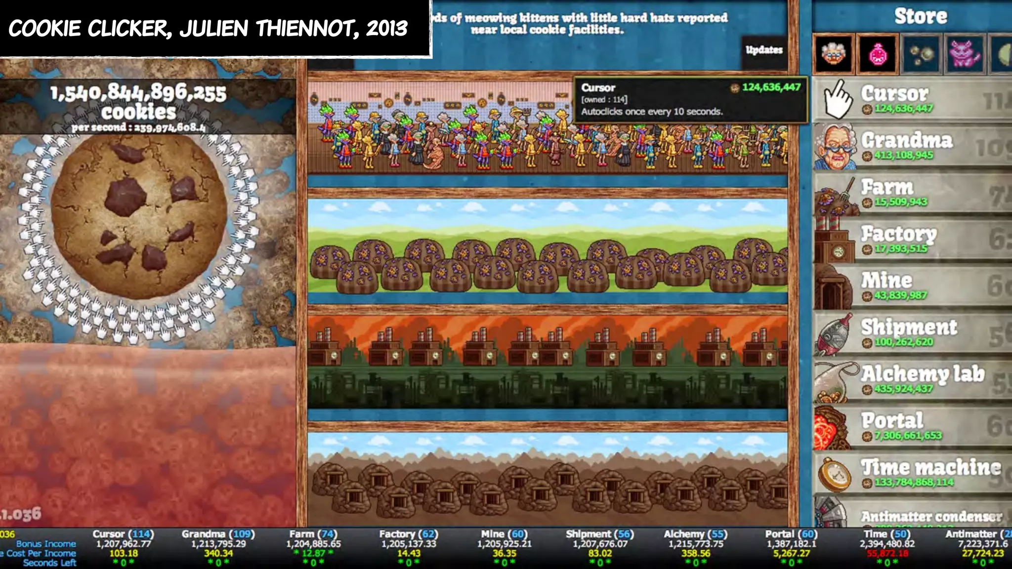 cookie clicker, julien thiennot, 2013
 