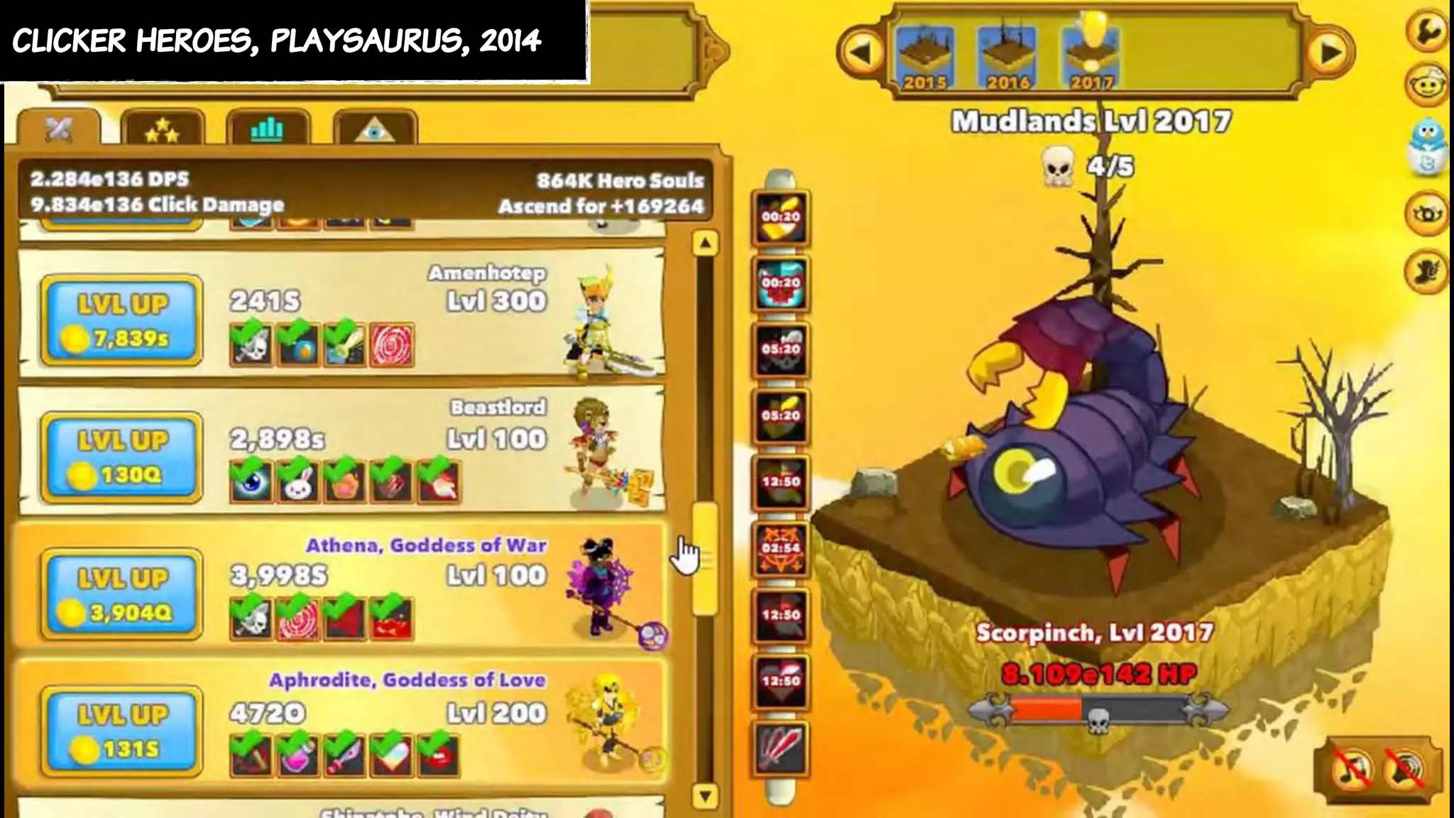 clicker heroes, playsaurus, 2014
 