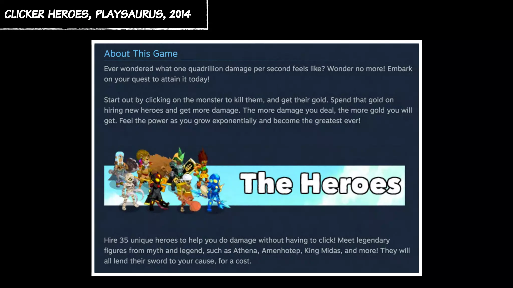 clicker heroes, playsaurus, 2014
 