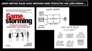 good meeting rules make meetings more productive and less boring …
 