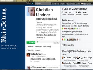 Die Mediensituation ist regional / lokal höchst
unterschiedlich:
 