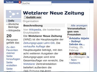 Die Mediensituation ist regional / lokal höchst
unterschiedlich:
 