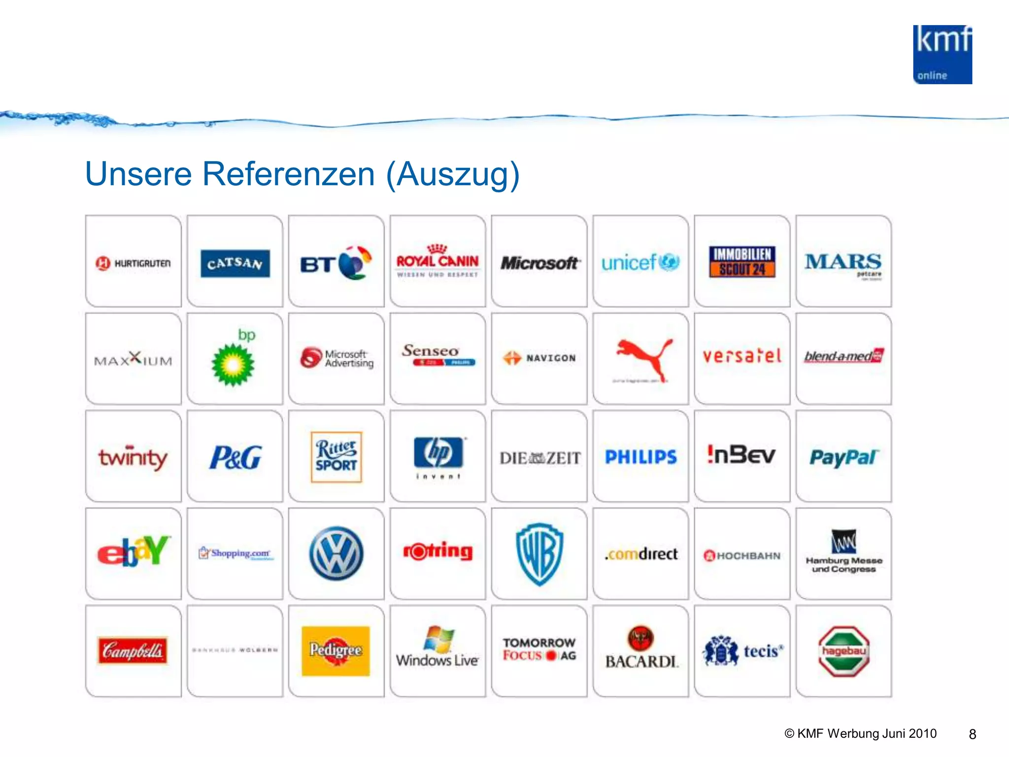 8Unsere Referenzen (Auszug)