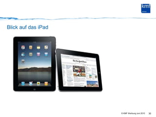 30Blick auf das iPad