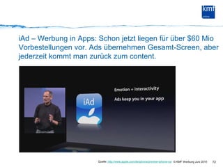 Mobile Advertising sah bis jetzt so ausTeure Banner zwar mit recht guter Wirkung aber der User war weg.70