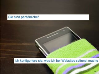 Sie sind persönlicher 17ich konfiguriere sie, was ich bei Websites seltenstmache