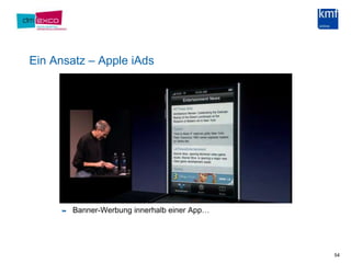 Ein Ansatz – Apple iAdsBanner-Werbung innerhalb einer App…54